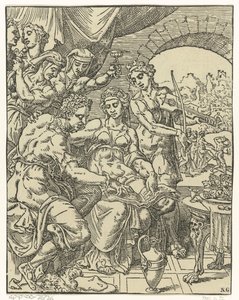 Der verlorene Sohn verschwendet sein Geld (Gleichnis vom verlorenen Sohn)