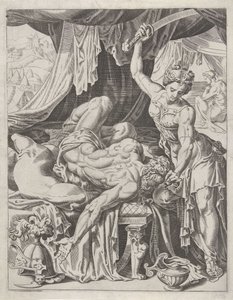 Judith enthauptet Holofernes von Dirck Volckertsz. Coornhert