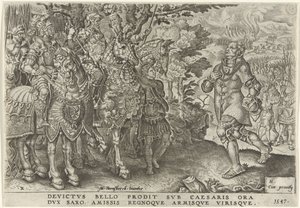 Übergabe des Herzogs von Sachsen auf dem Schlachtfeld von Mühlberg, 1547