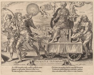 Der Triumph der Geduld von Dirck Volckertz Coornhert after Maerten van Heemskerck