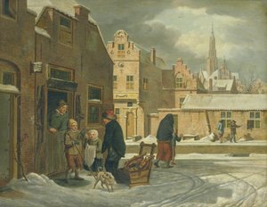 Stadtansicht im Winter