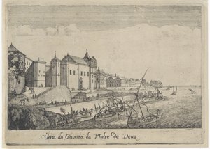 Ansicht des Klosters der Mutter Gottes in Lissabon (Serientitel: Ansichten von Lissabon)