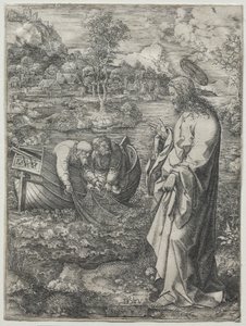 Jesus ruft zu St. Peter und St. Andreas, 1523 von Dirk Vellert