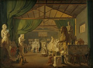 Papst Leo XII. besucht Thorvaldsens Ateliers auf der Piazza Barberini, 18. Oktober 1826