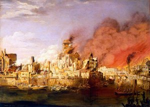 Der große Brand von Hamburg am 5. Mai 1842 von Ditlev Martens
