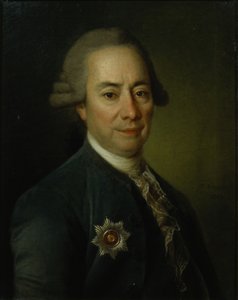Porträt von Pyotr Vasilyevich Bakunin 1725-1786, 1782 von Dmitri Grigorievich Levitsky