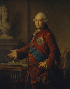 Porträt des Vizekanzlers Prinz Alexander Michailowitsch Golizyn 1723-1807, 1772