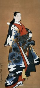 Japanische Kurtisane, ca. 1705-1715 (Tinte auf Seide)