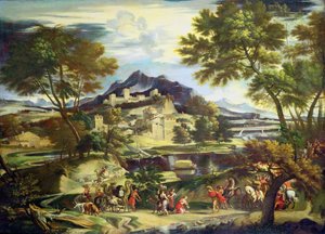 Begegnung von David und Abigail von Domenichino (1581-1641) (circle of)