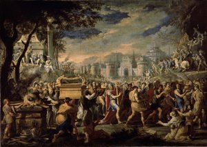 König David bringt die Bundeslade nach Jerusalem von Domenico Gargiulo