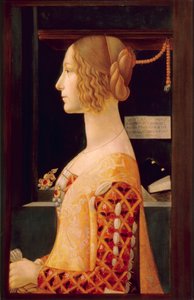 Porträt von Giovanna Tornabuoni, ca. 1899 von Domenico (after) Ghirlandaio
