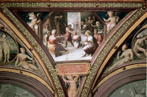 Das Opfer des Seleukos von Lokroi von Domenico Beccafumi