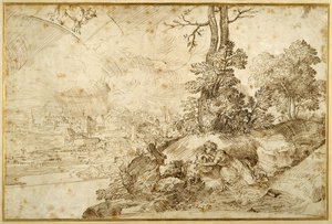Landschaft mit Astrologie