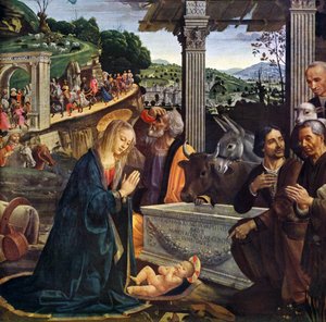 Anbetung der Hirten von Domenico Ghirlandaio