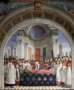 Das Begräbnis der Heiligen Fina von Domenico Ghirlandaio