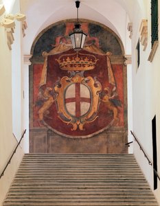 Wappen der Republik Genua (Fresko)