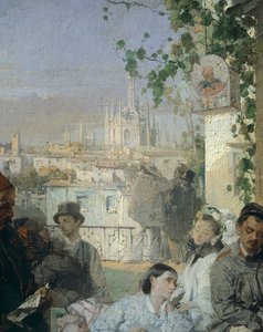Nachricht vom Frieden von Villafranca (Detail)