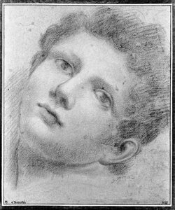Kopf eines nach hinten gebeugten Jugendlichen von Domenico Maria Canuti