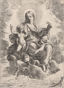 Die Jungfrau des Rosenkranzes (1645-84) von Domenico Maria Canuti