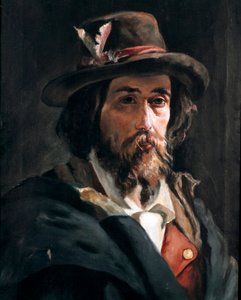 Porträt von Francesco Nullo (1825-1863), italienischer Patriot und Leutnant der Armee von Giuseppe Garibaldi von Domenico Morelli