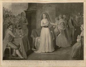 Der Prozess von Marie Antoinette, Königin von Frankreich, 14. Oktober 1793