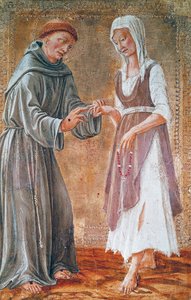 St. Franziskus heiratet die Armut von Domenico Veneziano