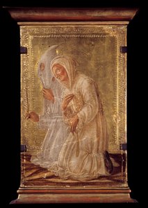 Zwei Geißelnde. Holzgemälde von Domenico Veneziano (1400-1481) 15. Jahrhundert. Bayonne, Bonnat Museum