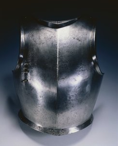 Gotische Brustplatte mit Lanzenhalterung, ca. 1490-1500 von Domenico dei Barini