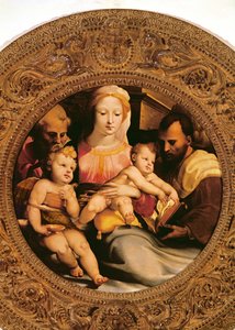 Detail der Heiligen Familie und Johannes der Täufer (Detail)