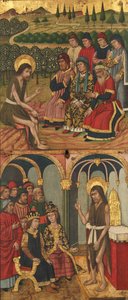 Tafel des Heiligen Johannes des Täufers mit Szenen aus seinem Leben, 1464-1507 von Domingo Ram