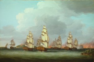 Zerstörung der amerikanischen Flotte in der Penobscot Bay