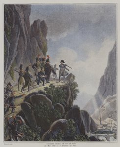 Napoleon untersucht Fort Bard, Italien, 23. Mai 1800