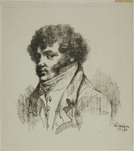 Porträt von Brunet, Drucker von Dominique Vivant Denon