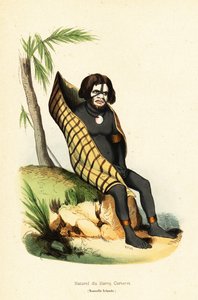 Einheimischer der Carteret-Bucht, Nui Allan, Neuirland, Papua-Neuguinea von Doms Doms