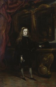 Porträt von Karl II. (1661-1700) von Habsburg im Alter von 12 Jahren