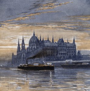 Budapest und sein Parlamentsgebäude von Donald (after) Maxwell
