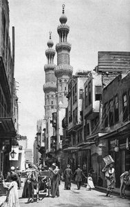 Moschee des Sultans al-Muayyad, Kairo, Ägypten, um 1922