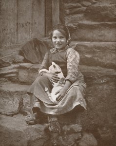 Zwei kleine Schweizer Dorfbewohner in Hospenthal, 1916 von Donald McLeish