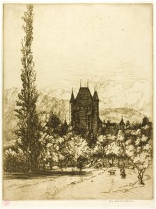 Ein Schloss in Thun, Schweiz
