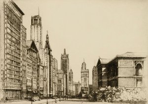 Chicago, Michigan Avenue Nr. 1 von Donald Shaw MacLaughlan