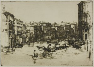 Der Markt, Venedig von Donald Shaw MacLaughlan