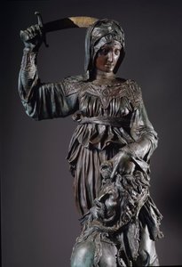 Judith und Holofernes. Bronzeskulptur