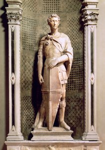 St. Georg in einer Nische mit einem Relief von St. Georg, der den Drachen tötet