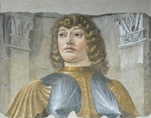 Bewaffneter Mann mit Rüstung, ca. 1487-89 (Detail)