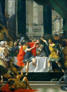 Alexander der Große wird von seinem Vater bedroht, wahrscheinlich 1700-1705