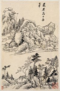 Landschaften nach alten Meistern von Dong Qichang