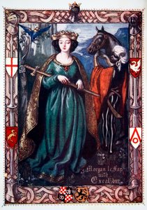 Morgan le Fay mit Excalibur, 1905