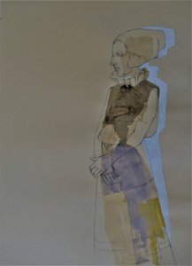 Abstrakte historische Frau von Doris Schmitz