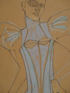 Avantgarde Modefigur von Doris Schmitz