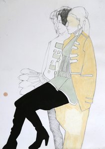 Schicke Modeillustration